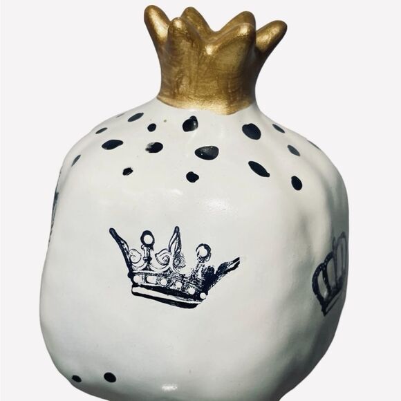 Gold and White Crown Decor Accent - Picture 7 of 7